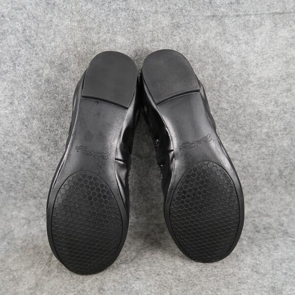 Faded Glory Shoes Womens 8.5 Ballet Flats Scrunch Round Toe Black Memory Foam - Picture 10 of 11